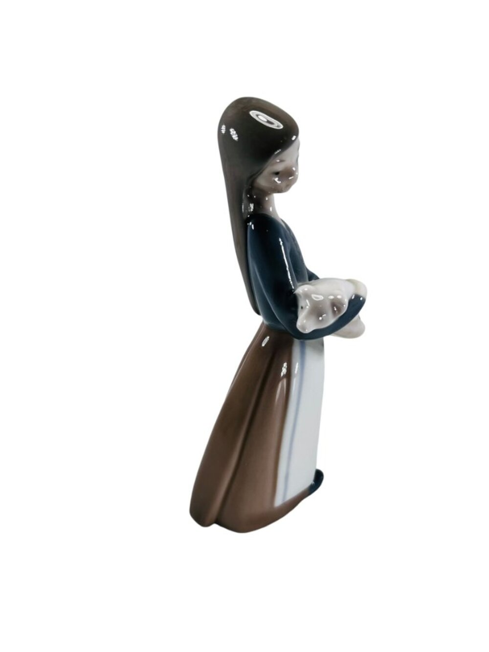 Lladró Figurine Young Girl With Pig 1977 Daisa Porcelain Collectible Sculpture - Picture 5 of 8